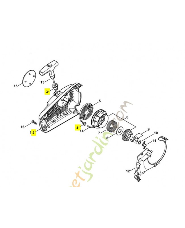 repère 2.3 et 4 carter