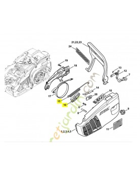 Repères 15 et 16 Ressort