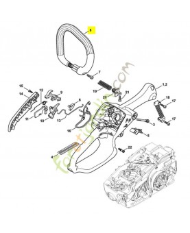 Poignee tubulaire ms 193c