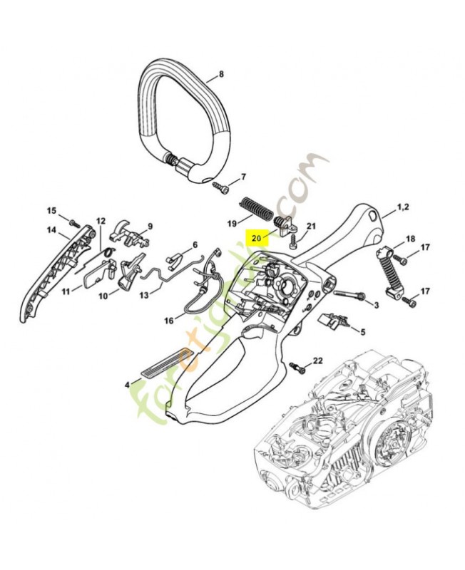 Bouchon pour tronçonneuse stihl 1137-792-2902