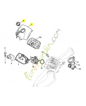 Couvercle carter carburateur