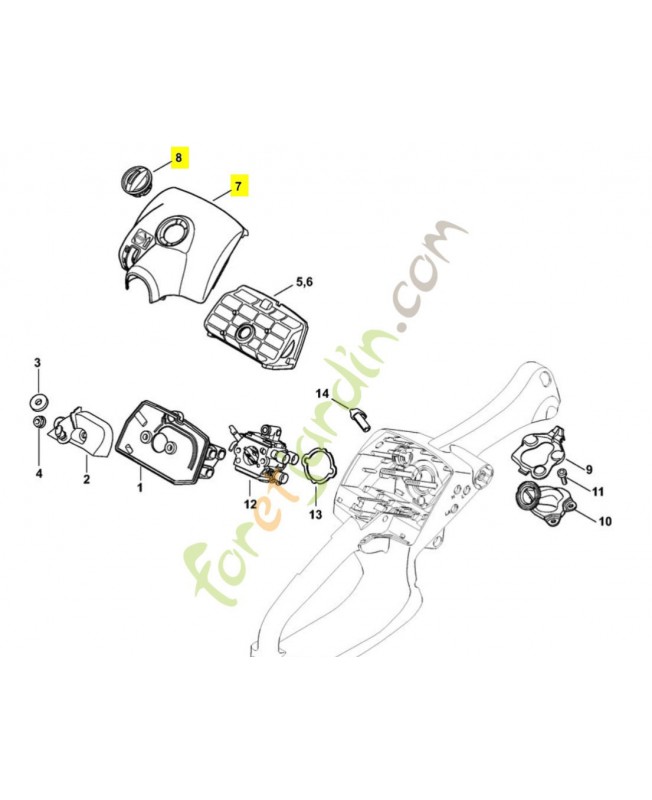 Couvercle carter carburateur