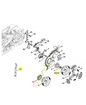 Pignon 1/4 - 8 dents