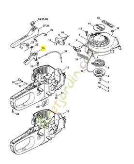Manette des gaz 4228-182-1000. Pièce de rechange Sithl