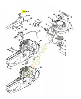 Interrupteur m/a 4229-430-0203. Pièce de rechange Sithl / Vicking