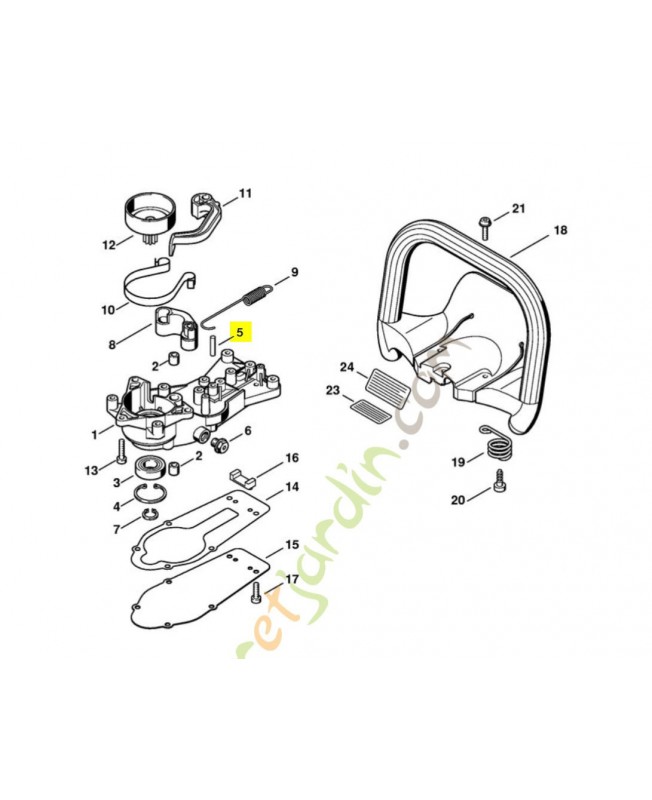 Goupille cylindrique 5x24