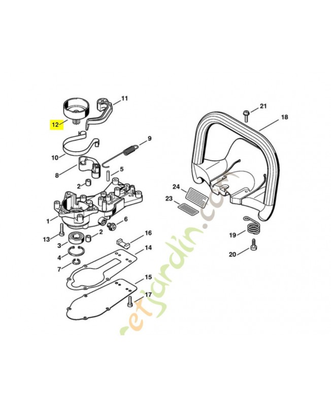 Cloche d'embrayage 4228-160-2901. Pièce de rechange Sithl 