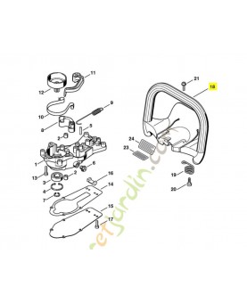 Poignée tubulaire 4228-791-0101 stihl
