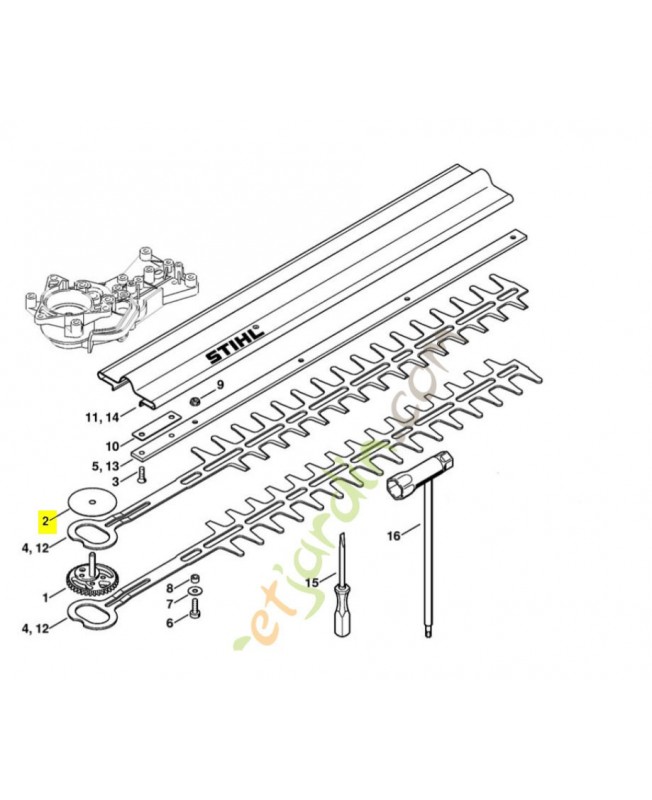 Rondelle de butée 4228-642-8700 stihl