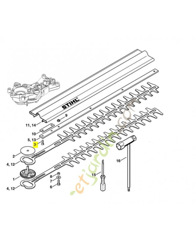 Vis m5x16-12,9 9064-371-0985