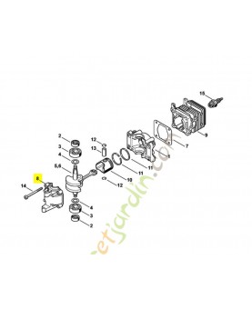 Carter du vilebrequin 4140-021-2500 stihl