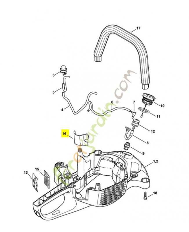 Couvercle 4242-792-2700. Pièce de rechange Sithl / Vicking Couvercle 4242-792-2700. Pièce de rechange Sithl / Vicking