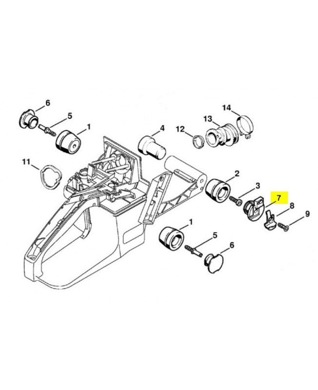 Bouchon 1125-791-7300. Pièce détachée Stihl / Vicking