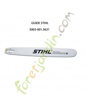 Guide chaine tronconneuse 63 CM Stihl réf. 3003-001-5631