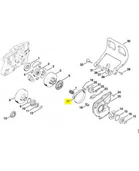 Collier de frein Stihl Réf 1119-160-5401 - Pièce détachée Stihl / Vicking