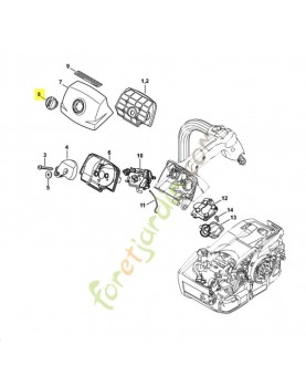 Verrou 1137-141-2301. Pièce détachée Stihl / Vicking