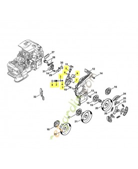 Pompe a huile 1145-640-3200. Pièce de rechange Sithl / Vicking
