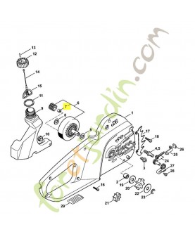 Ecrou a fente 1206-642-7600. Pièce de rechange Sithl / Vicking