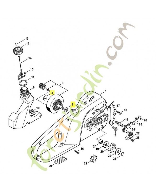 Rondelle 1206-642-7801- Pièce de détachée Sithl / Vicking