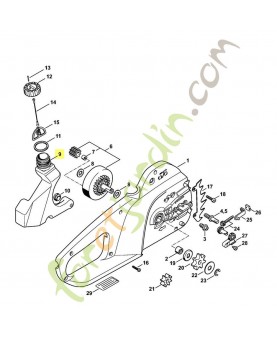 Réservoir d'huile 1208-351-0300- Pièce de détachée Sithl