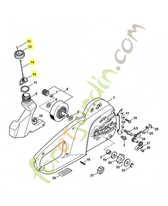 bouchon de réservoir d huile 1208-640-3600- Pièce de détachée Sithl / Vicking
