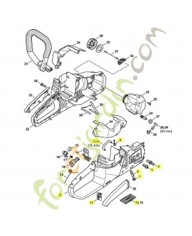 Carter poignee droit