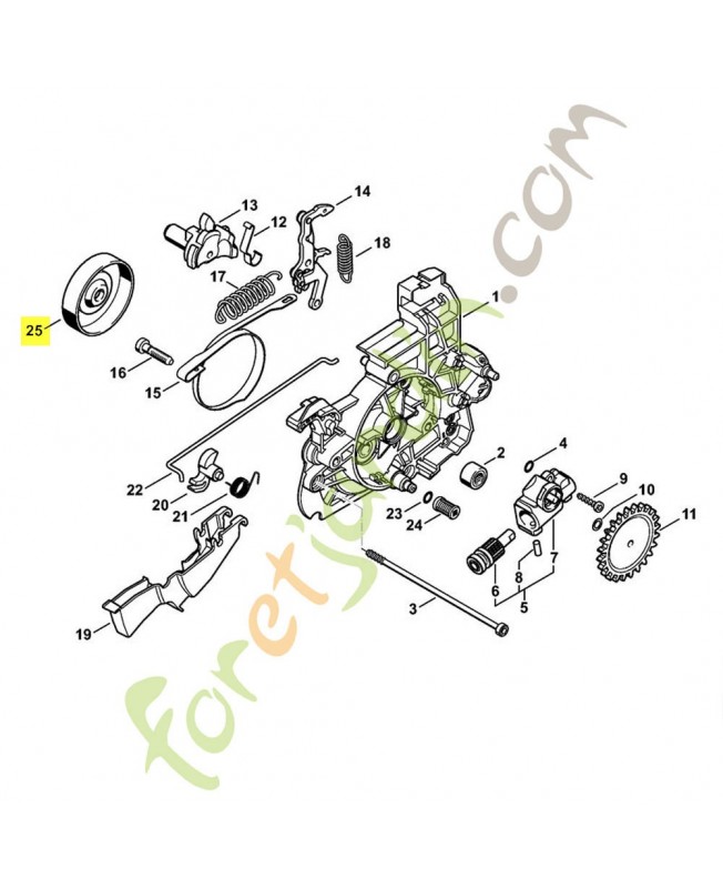 Tambour de frein Stihl réf.1208-160-2400