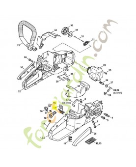 Levier d'arret 4522-430-9800 stihl