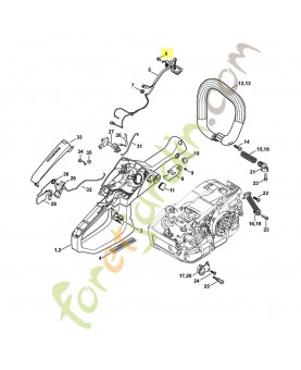 Vis cylindrique is-m 4x8 9022-319-0340. Pièce de rechange Sithl / Vicking