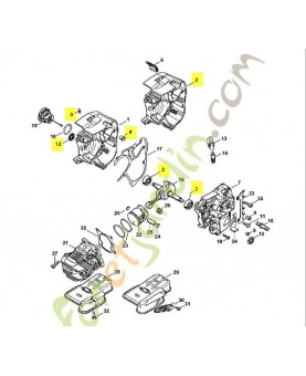 Demi-carter vilebrequin