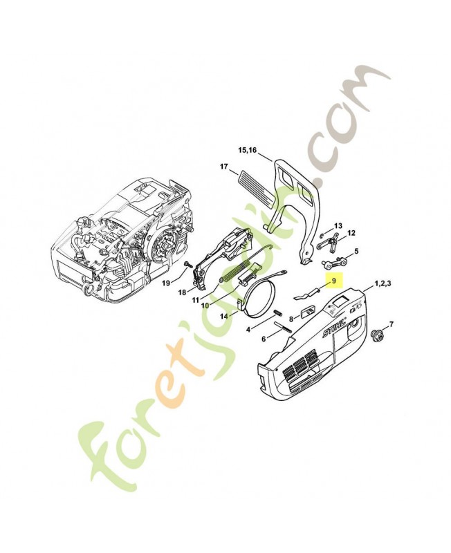 Ressort lame 1129-162-7800. Pièce de rechange Sithl Ressort lame 1129-162-7800. Pièce de rechange Sithl