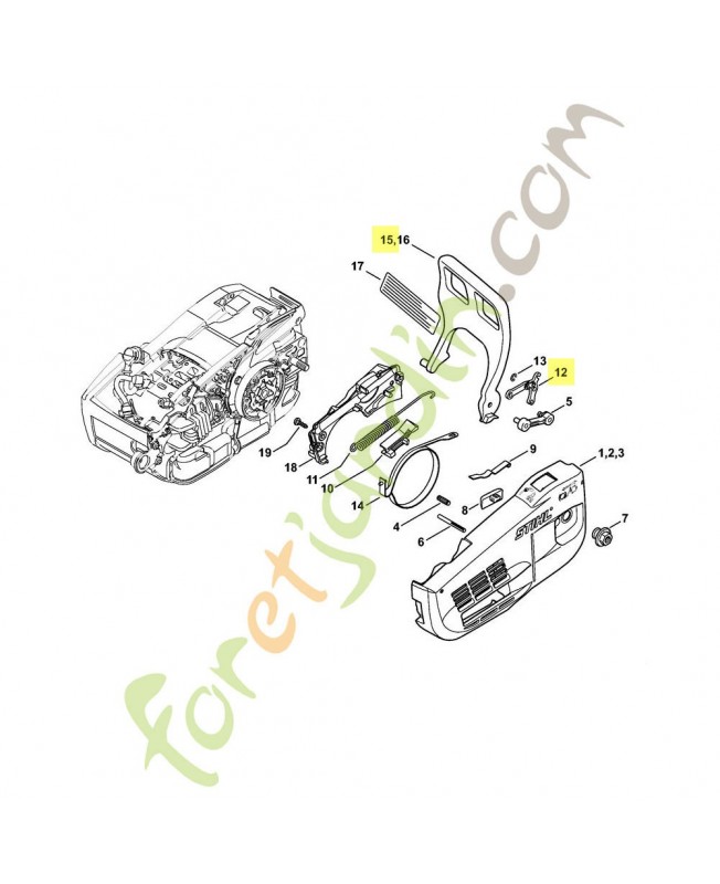 Protège-main Stihl réf. 1145-790-9101