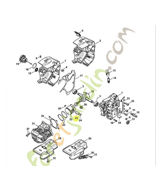 Axe du piston 9x5,6x23 Axe du piston 9x5,6x23