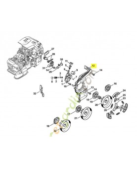 Couvercle 1145-021-1100. Pièce détachée Stihl
