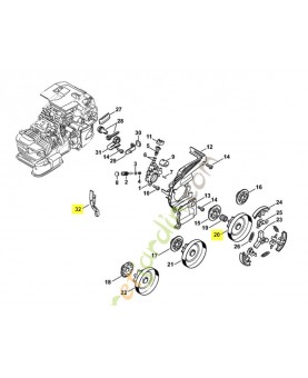 Pignon 3/8p - 6 dents stihl réf.1145-640-2010