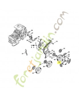 Ressort de tension Stihl Ref : 0000-997-5625