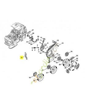Reglette de butée Stihl ref. 1145-893-5900