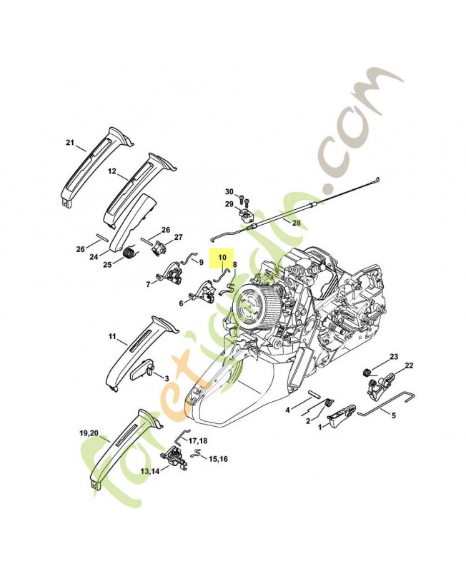 Ressort de connexion 1140-442-1601. Pièce de rechange Sithl / Vicking