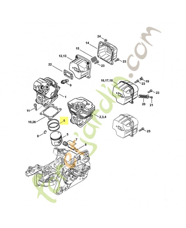 Segment 11400343008 stihl