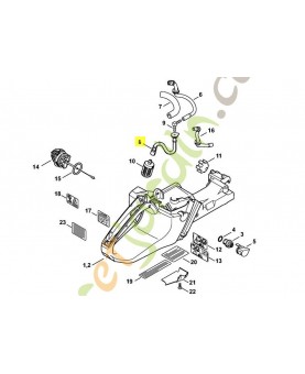 Tuyau aspir essence référence 1138-358-7705