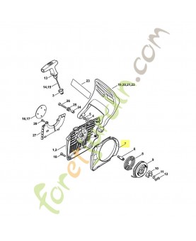 Segment 1140-084-7800. Pièce détachée Stihl / Vicking