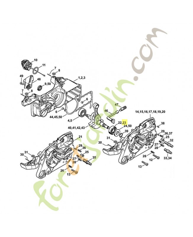 Roulement rainure billes 15x35x13 9523-003-4278. Pièce détachée Stihl / Vicking