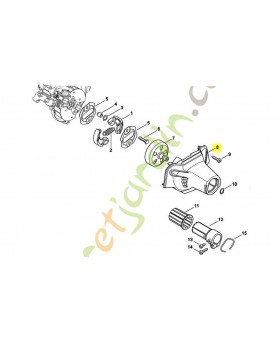 Carter de ventilateur 4149-080-1801. Pièce de rechange Sithl / Vicking
