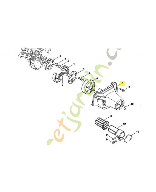 Carter de ventilateur 4149-080-1801. Pièce de rechange Sithl / Vicking