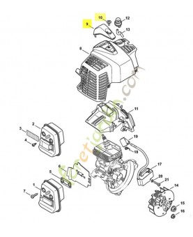 Recouvrement Stihl ref. 4149-080-0400