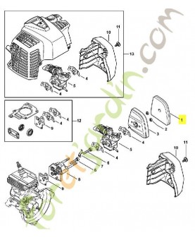Filtre a air 4149-120-1800. Pièce de rechange Sithl / Vicking