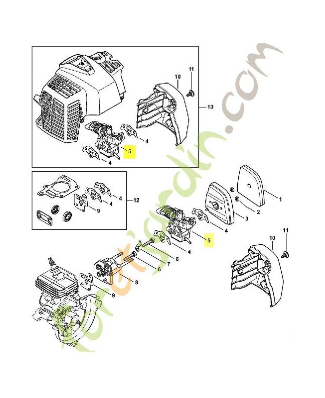 Carburateur 4149-120-0600. Pièce de rechange Sithl / Vicking Carburateur 4149-120-0600. Pièce de rechange Sithl / Vicking