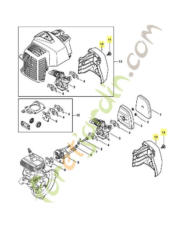 Couvercle du filtre 4149-140-1003. Pièce détachée Stihl / Vicking Couvercle du filtre 4149-140-1003. Pièce détachée Stihl / Vicking
