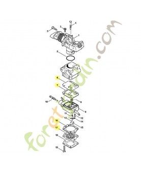 Jeu joints carburateur stihl réf : 4149-007-1700