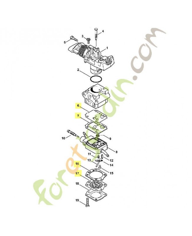 Jeu joints carburateur stihl réf : 4149-007-1700